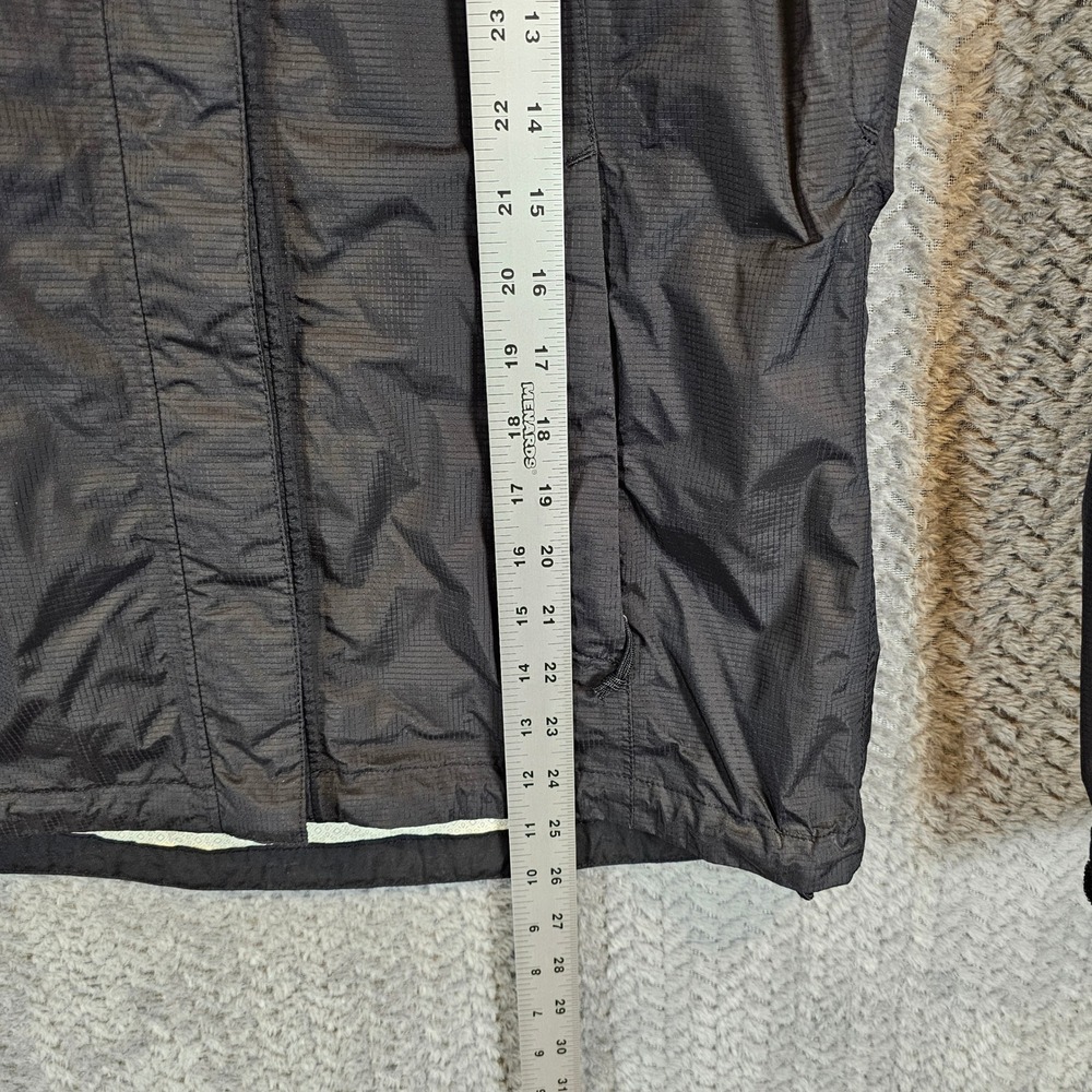 The North Face HyVent 2.5L Rain Jacket Womens Small Black Hooded Ripstop Shell - Picture 9 of 13